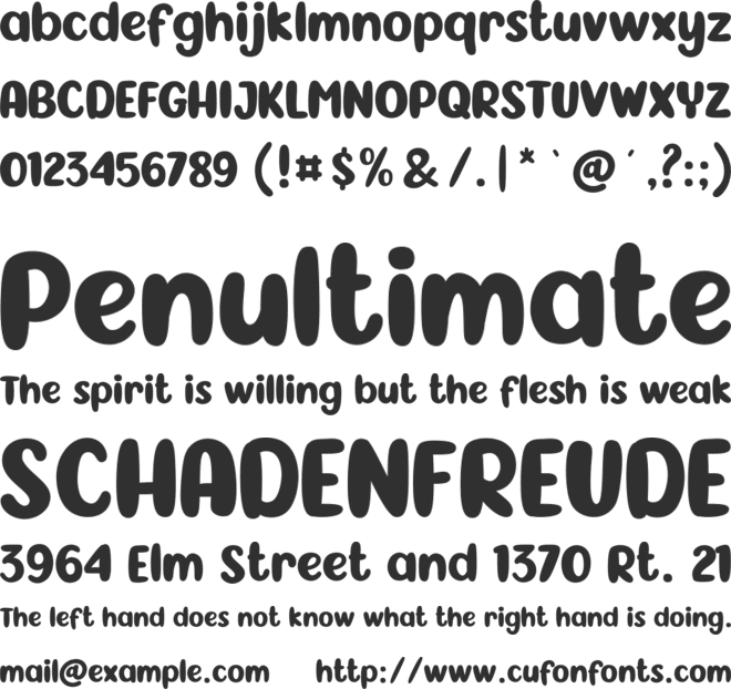 Sweet Cinnamon font preview