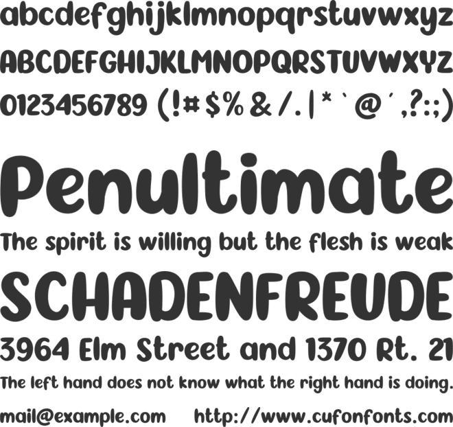 Sweet Cinnamon font preview