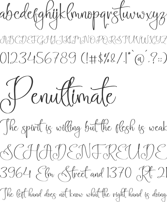 Anabellyn font preview
