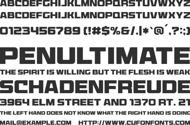 Microsport font preview