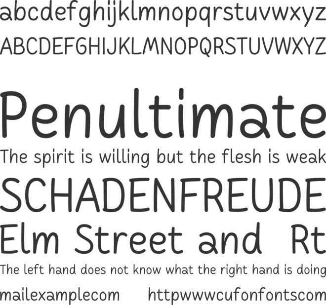 Cakerolli Trial font preview