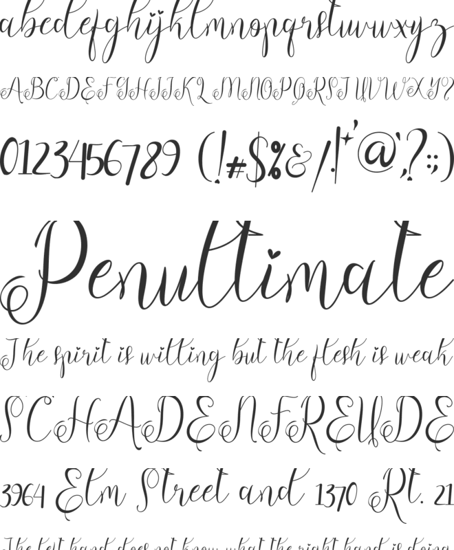 Valentine Heart font preview