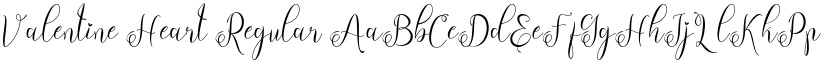 Valentine Heart Regular font
