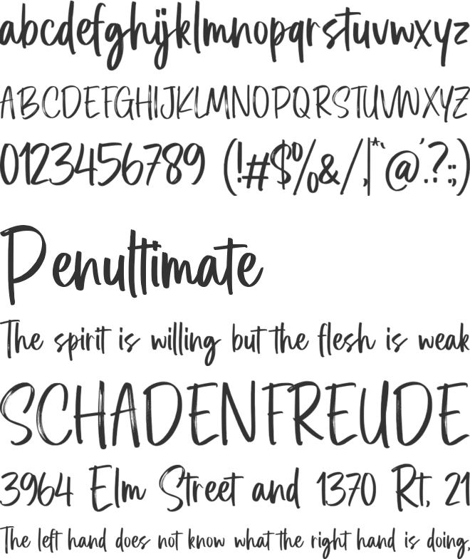 Captain Washington font preview