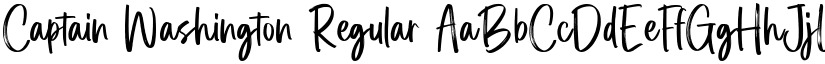 Captain Washington Regular font