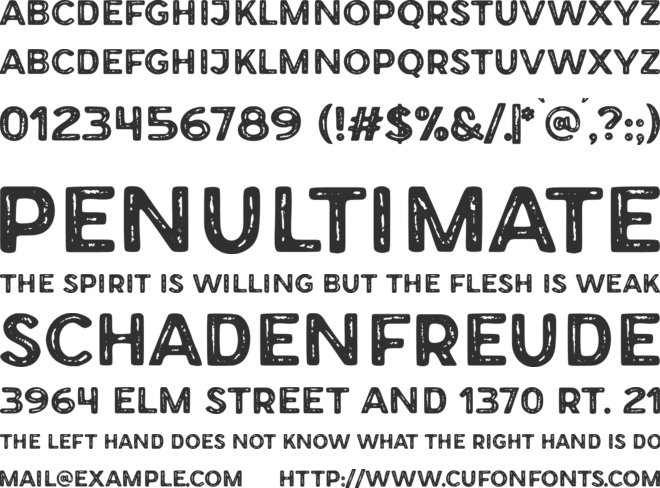 Forest Trophy Textured font preview