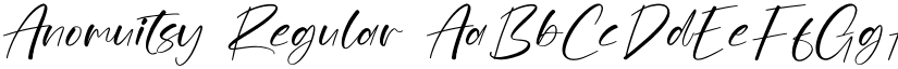 Anomuitsy Regular font