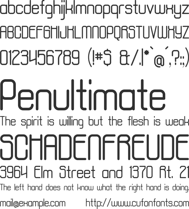 aposiopesis normal font preview
