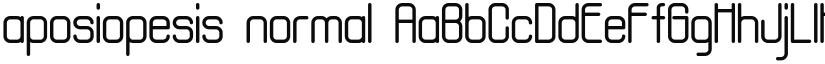 aposiopesis normal font download