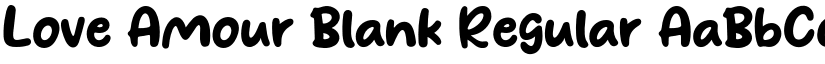 Love Amour Blank Regular font