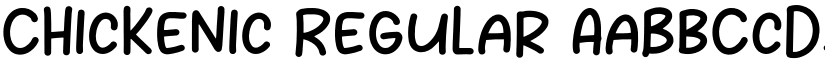 Chickenic Regular font
