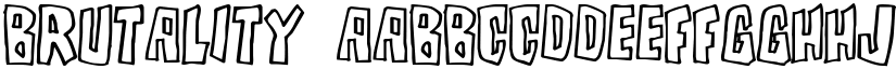Brutality font