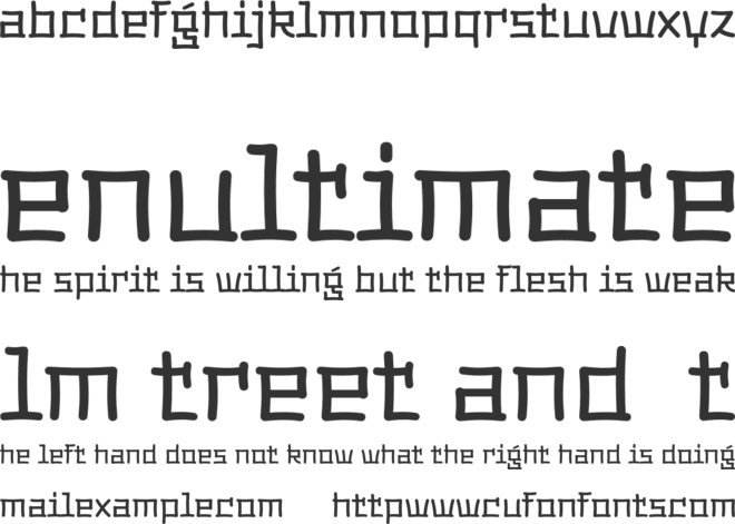 Dimsum Trial font preview