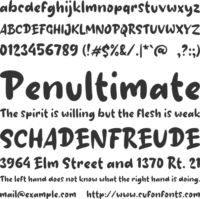 g Gigi Putih font preview