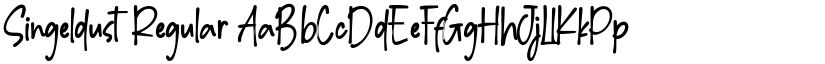 Singeldust Regular font