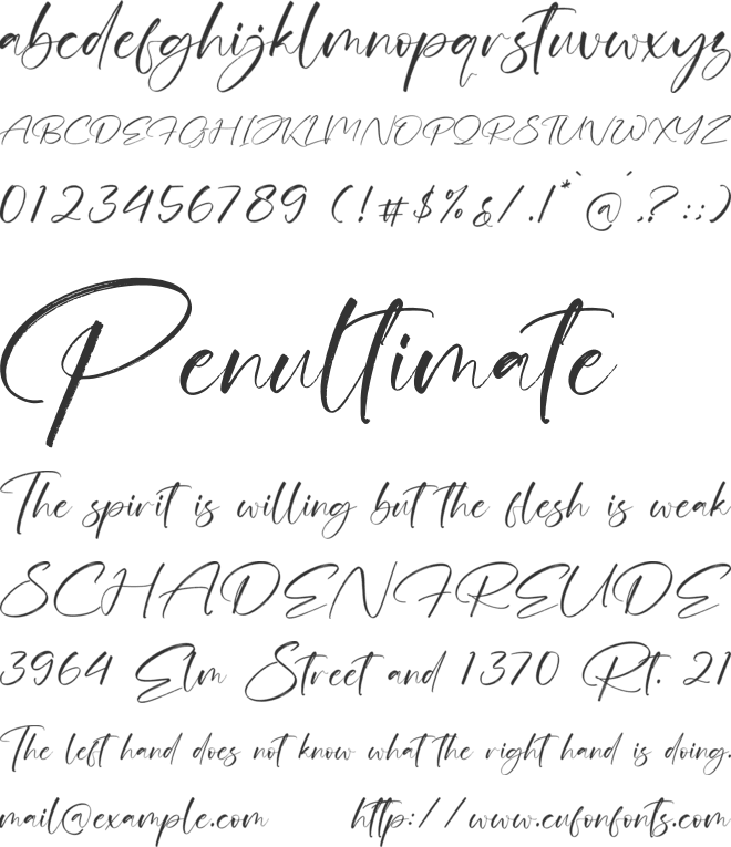 Gerlyonz Jimakes font preview