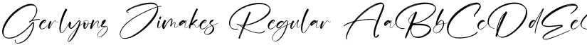 Gerlyonz Jimakes Regular font