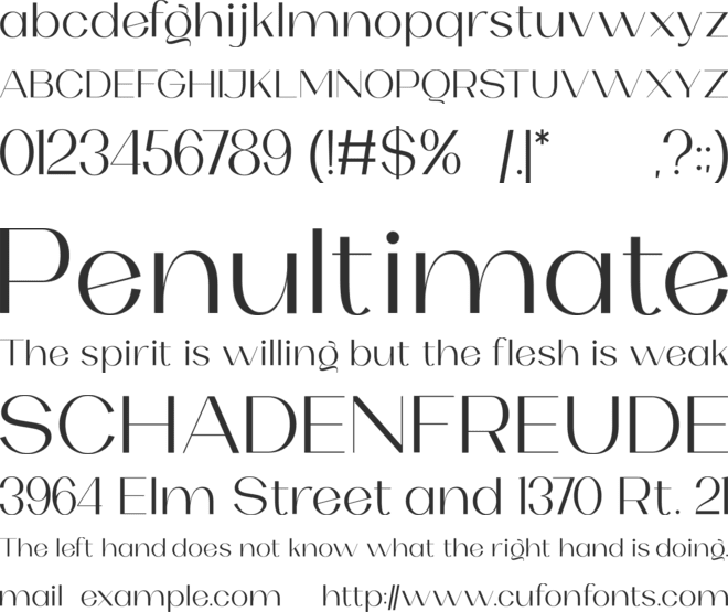 OLARWE font preview