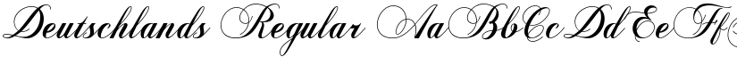 Deutschlands Regular font