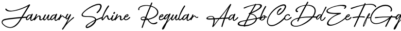 January Shine Regular font