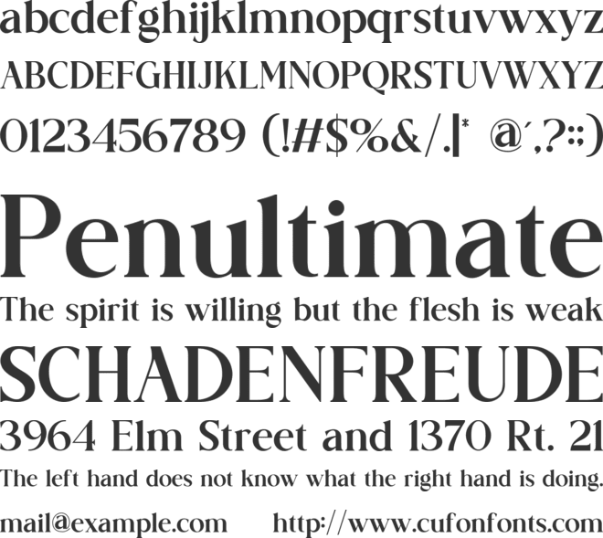 Logistra font preview