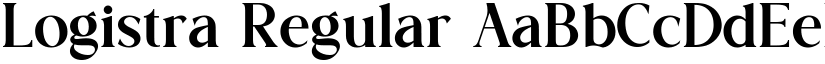 Logistra Regular font