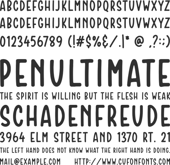 Crumble Bakery font preview