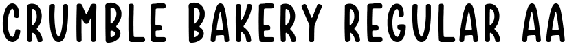 Crumble Bakery Regular font