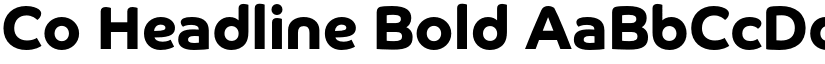 Co Headline Bold font