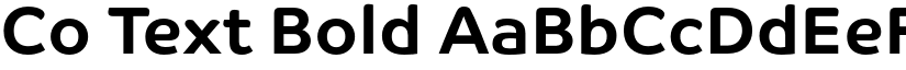 Co Text Bold font