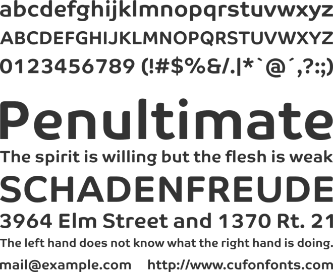 Co Text font preview