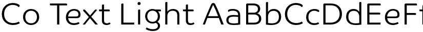 Co Text Light font