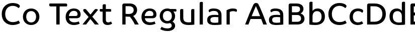 Co Text Regular font