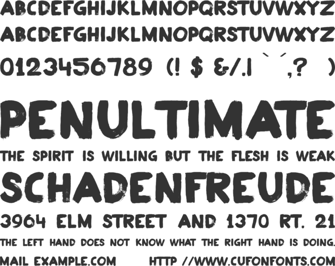 Plakkaat font preview