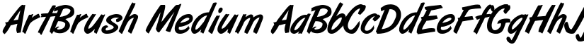 ArtBrush Medium font