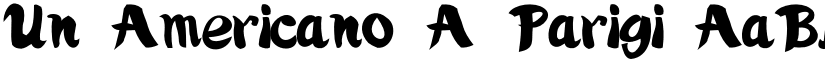 Un Americano A Parigi font