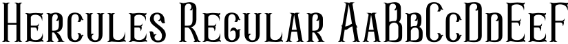 Hercules Regular font