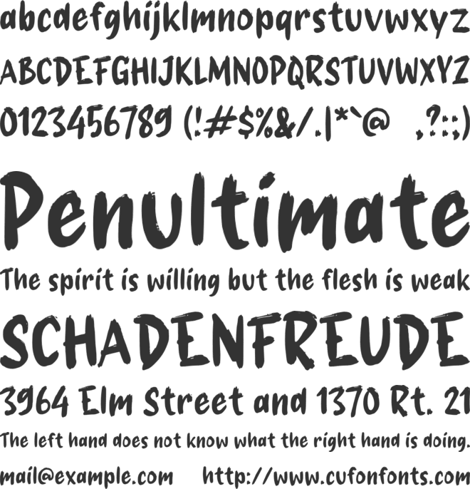 g Gerus font preview