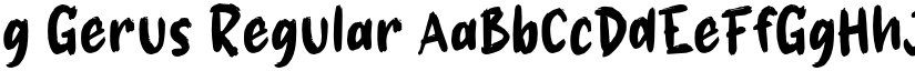 g Gerus font download
