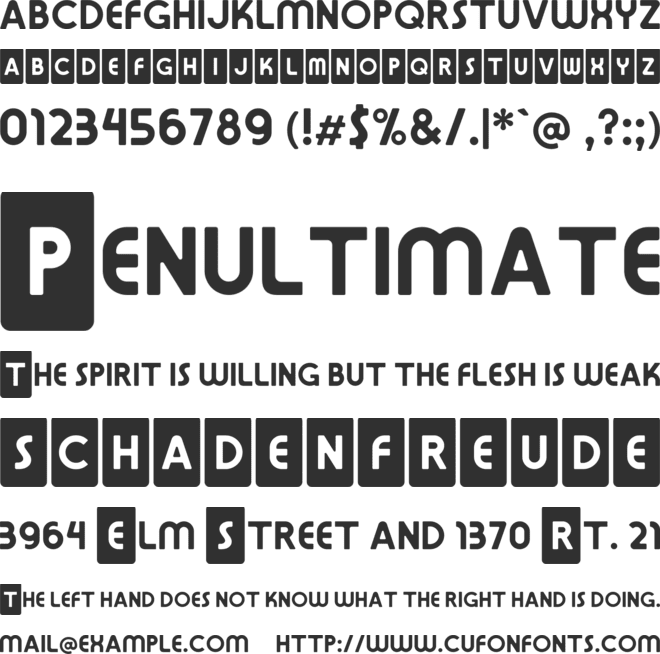 TLC Mink font preview