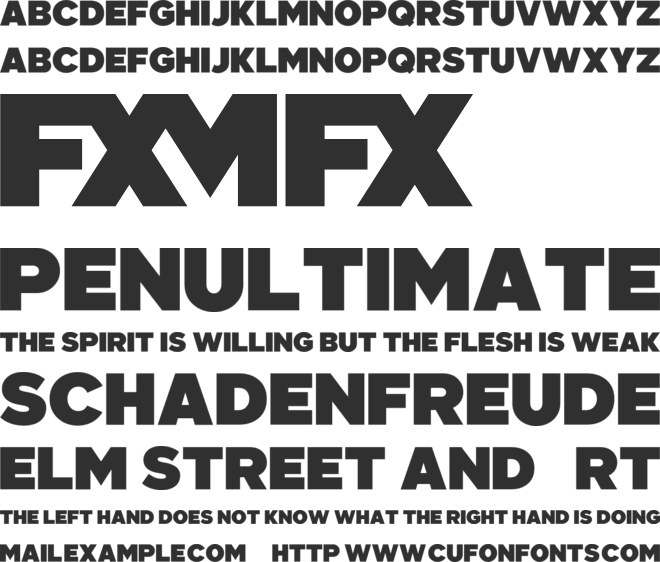 FX Logo font preview