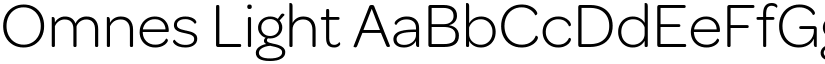 Omnes Light font