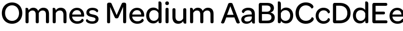 Omnes Medium font