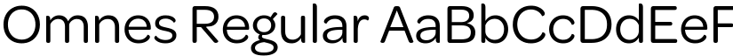 Omnes Regular font