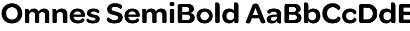 Omnes SemiBold font