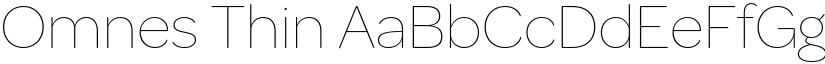 Omnes Thin font