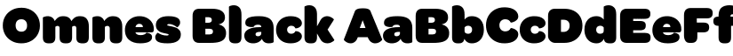 Omnes Black font