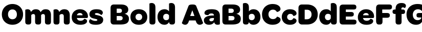 Omnes Bold font