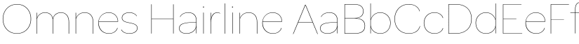 Omnes Hairline font
