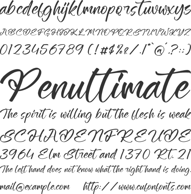 Darhouty Frederics font preview